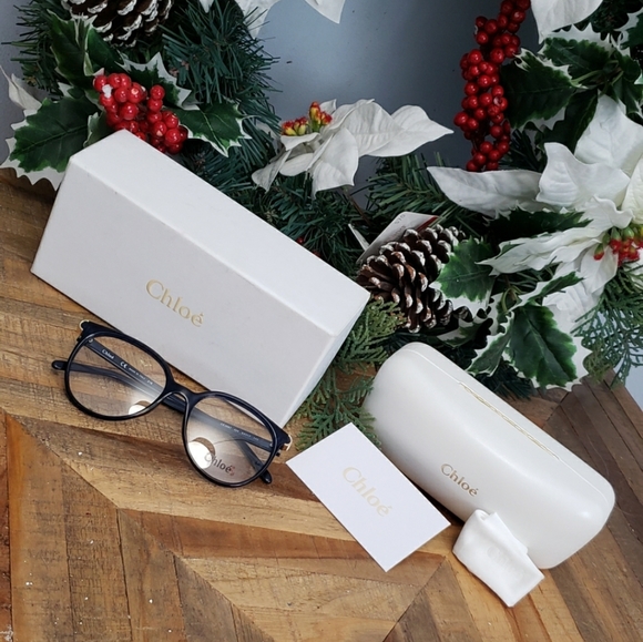 Authentic Chloe eyeglasses Navy Blue - Picture 2 of 9